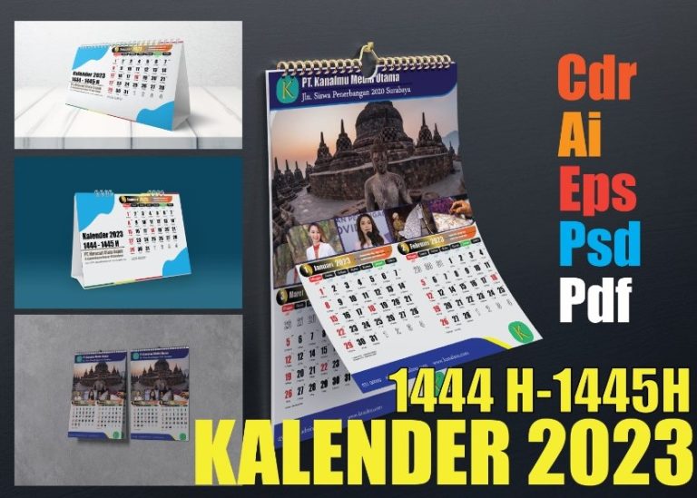 Kalender 2023 Lengkap Format Cdr Ai Eps Psd Pdf Png Download Gratis