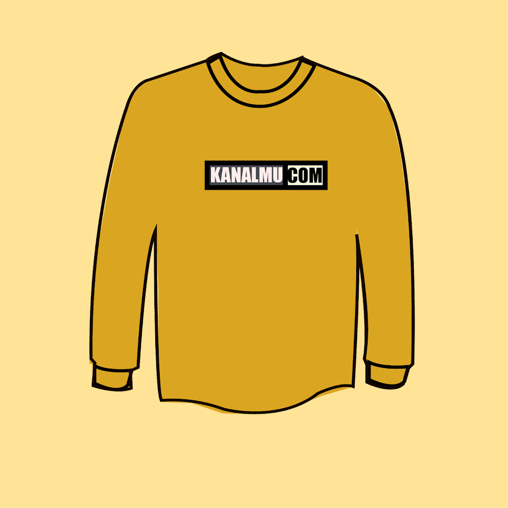 crewneck mockup png warna goldenrod - kanalmu