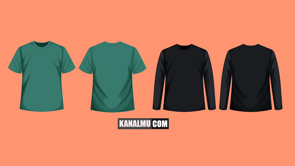 gambar kaos polos untuk editing - kanalmu