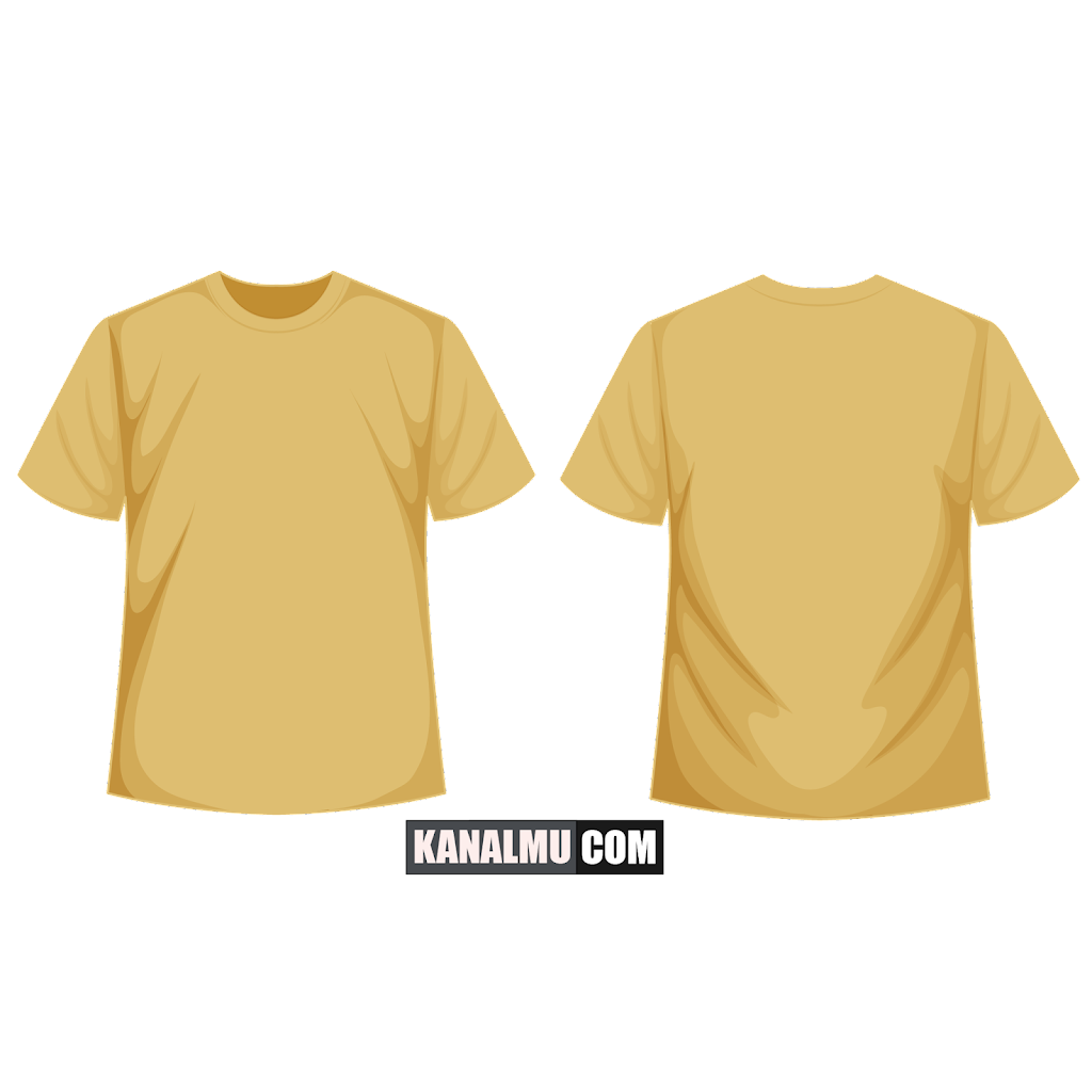 kaos polos png hd depan belakang - kanalmu