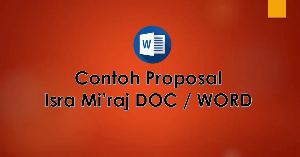 contoh proposal isra miraj doc word - kanalmu