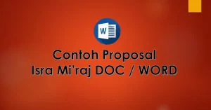contoh proposal isra miraj doc word kanalmu