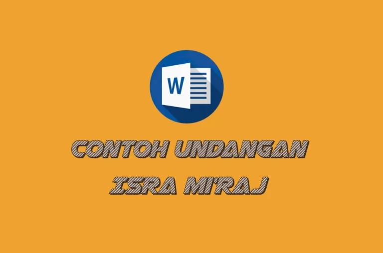 Download contoh udangan isra mi'raj 1443 H / 2022 format doc, pdf