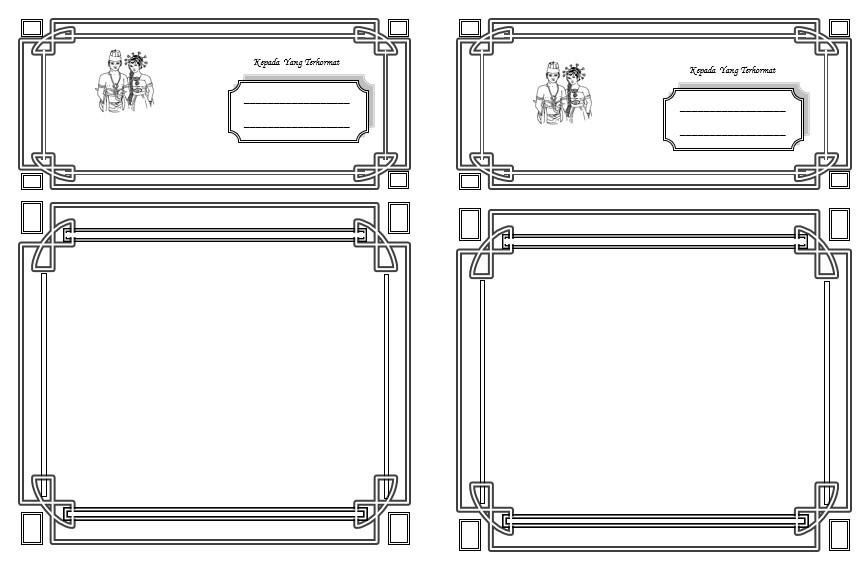 bingkai undangan walimatul ursy kosong