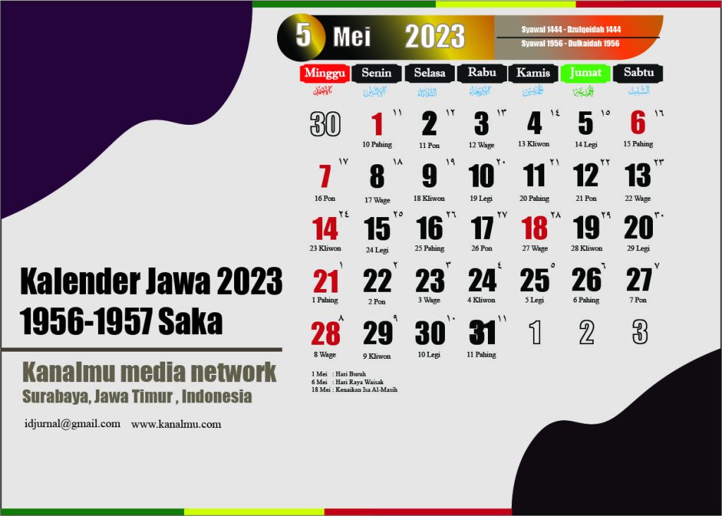 kalender jawa mei 2023 - kanalmu