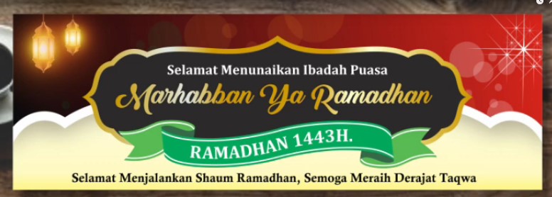 spanduk puasa ramadhan 1443 h cdr - kanalmu