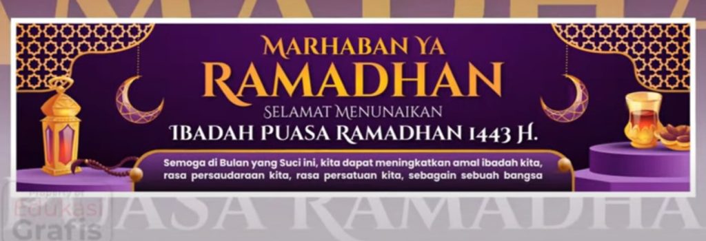 spanduk selamat menunaikan ibadah puasa ramadhan cdr 1 - kanalmu