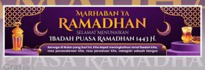 spanduk selamat menunaikan ibadah puasa ramadhan cdr 1 kanalmu