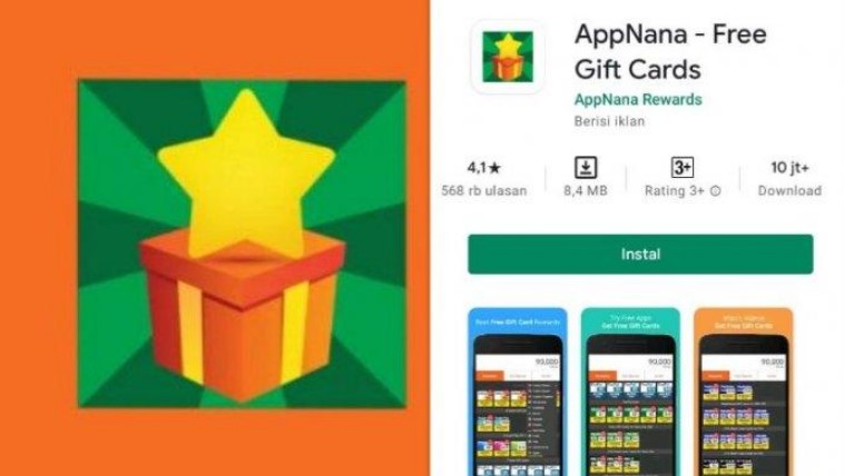 Aplikasi AppNana aplikasi penghasil uang