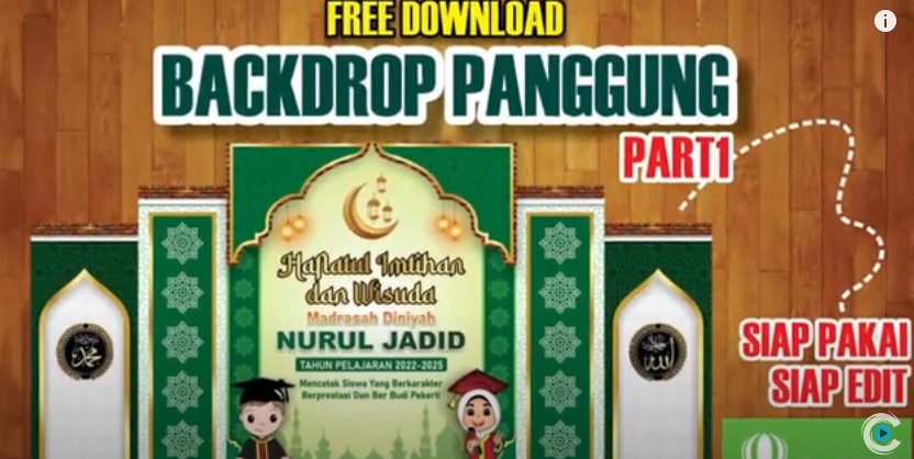 Backdrop maulid nabi cdr  1- kanalmu