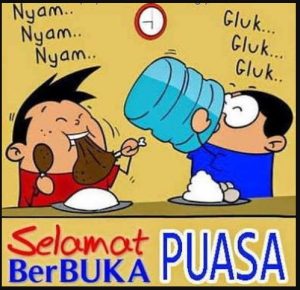 Gambar berbuka puasa lucu