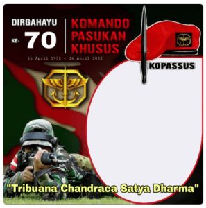 Twibbon selamat hari kopassus 2022