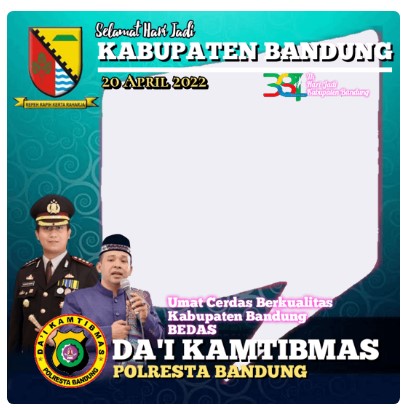 Twibbon selamat hari jadi kabupaten bandung ke - 381