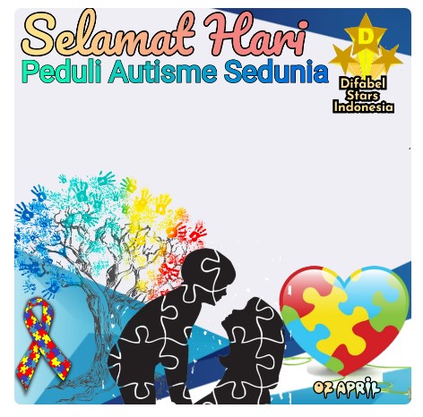 Twibbon ucapan hari peduli autis 