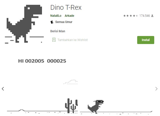 dinosaur game android version - kanalmu