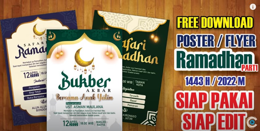 flayer poster buka bersama bukber ramadhan cdr