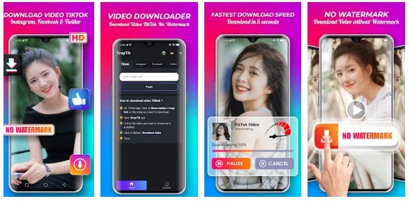 snaptik aplikasi download video tiktok tanpa watermark