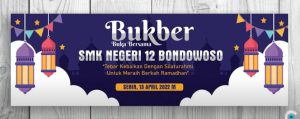 spanduk banner buka bersama bukber cdr