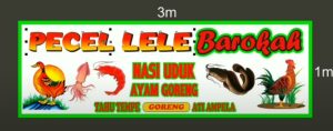 spanduk pecel lele lamongan cdr