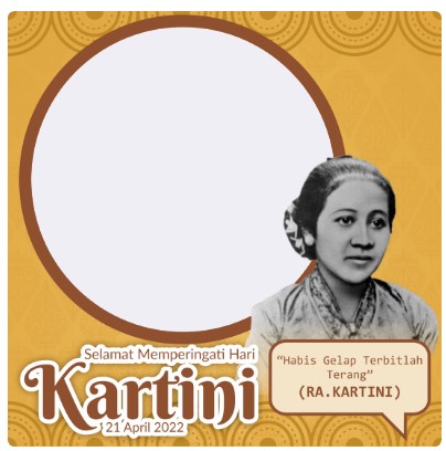 Bingkai twibbon hari kartini 2022