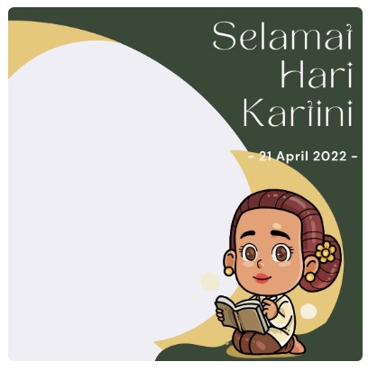 Bingkai twibbon hari kartini