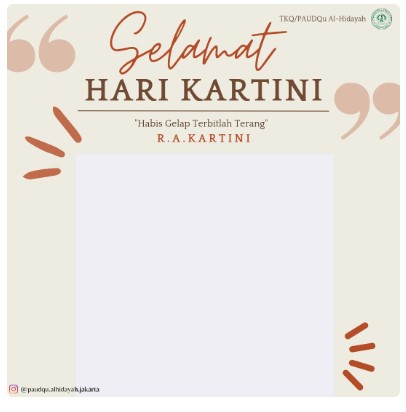 Bingkai twibbon hari kartini