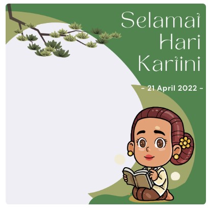  twibbon selamat  hari kartini