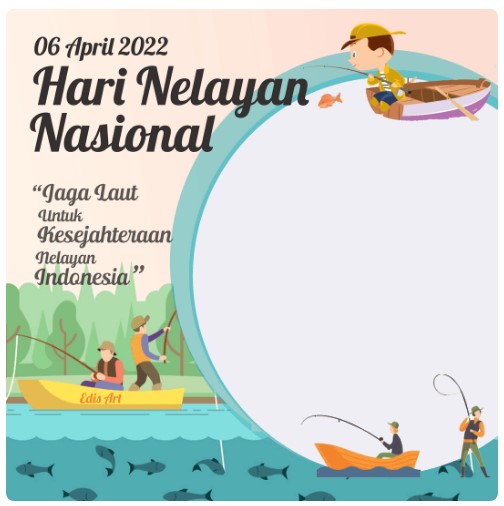 twibbon selamat hari nelayan nasional