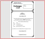 Download Contoh Undangan Aqiqah Word, Doc, Docx, Pdf Kosong Siap Edit