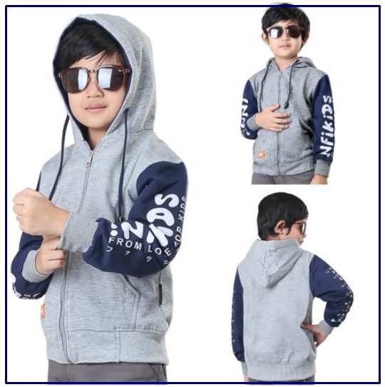 jaket hoodie anak cowok - kanalmu