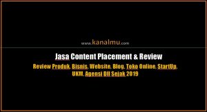 jasa review dan conten placement - kanalmu 4