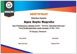 Template sertifikat ppt free download