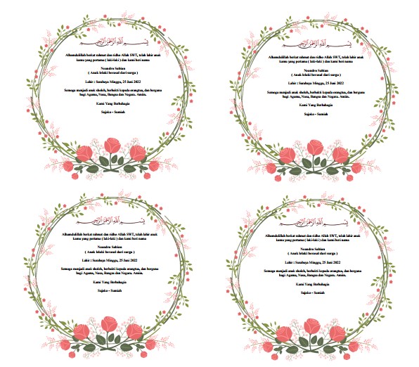 Contoh ucapan aqiqah word - kanalmu