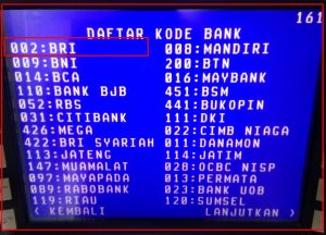 kode bank bri - kanalmu