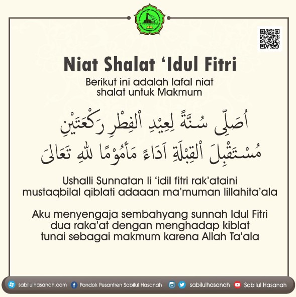 niat sholat idul adha lengkap arab dan latin - kanalmu