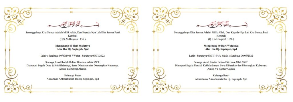 ucapan di kotak nasi 40 hari pdf - kanalmu