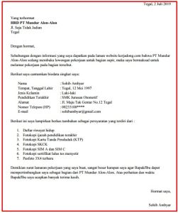 35 Contoh Surat Lamaran Kerja Word Untuk Fresh Graduate, Guru, PT, BUMN