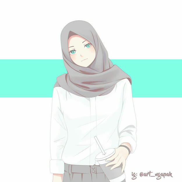 Gambar kartun muslimah cantik banget