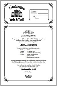 Download Template Undangan Tahlil Word 7 Hari 40 Hari 100 Hari 1000 Hari Lengkap Download Template Undangan Tahlil Word 7 Hari 40 Hari 100 Hari 1000 Hari Lengkap