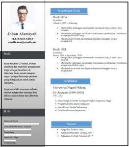 contoh daftar riwayat hidup cv word - kanalmu