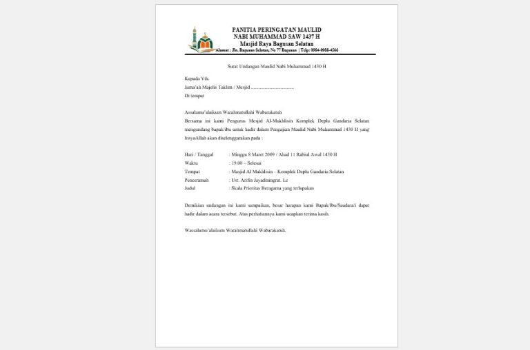 ( doc) 10 Contoh Undangan Maulid Word Yang Bisa Diedit ( doc) 10 Contoh Undangan Maulid Word Yang Bisa Diedit