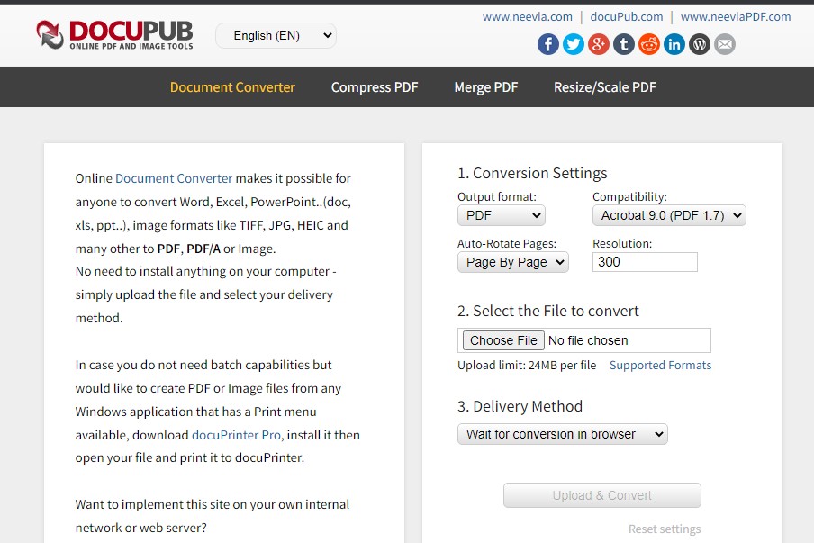 Cara memperbesar ukuran pdf di docupub.com