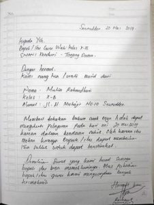 Contoh surat izin tidak masuk sekolah karena ada kepentingan - kanalmu