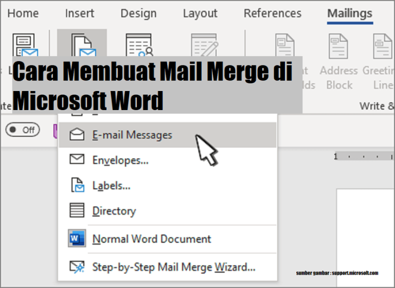 Cara Membuat Mail Merge yang Ada di Microsoft Word