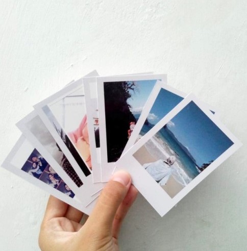 contoh foto polaroid