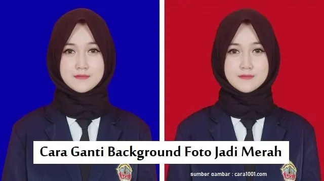 4 Cara Edit Foto Background Merah atau Biru Online dan Gratis Pastinya