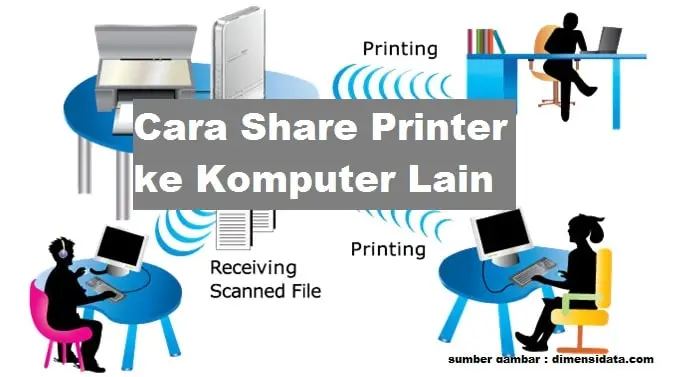 Cara share printer ke komputer lain